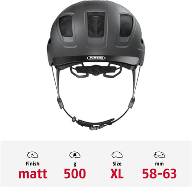 ABUS Stadthelm Hyban 2.0 - Fahrradhelm Mit Rücklicht, Abs-Hartschale, Guter Passform - Für Damen Und Herren